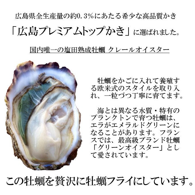 ファームスズキ 塩田熟成牡蠣使用 牡蠣フライ 4個入 塩で食べるカキフライ 広島 名産