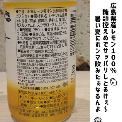 広島レモンサイダー　12本化粧箱入　※北海道・沖縄は別途送料が掛かります。